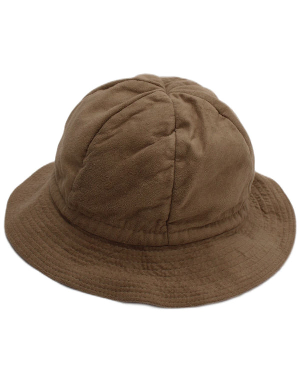 Vintage Damen Fischerhut aus Wildlederimitat, Einheitsgröße, Beige, Polyester