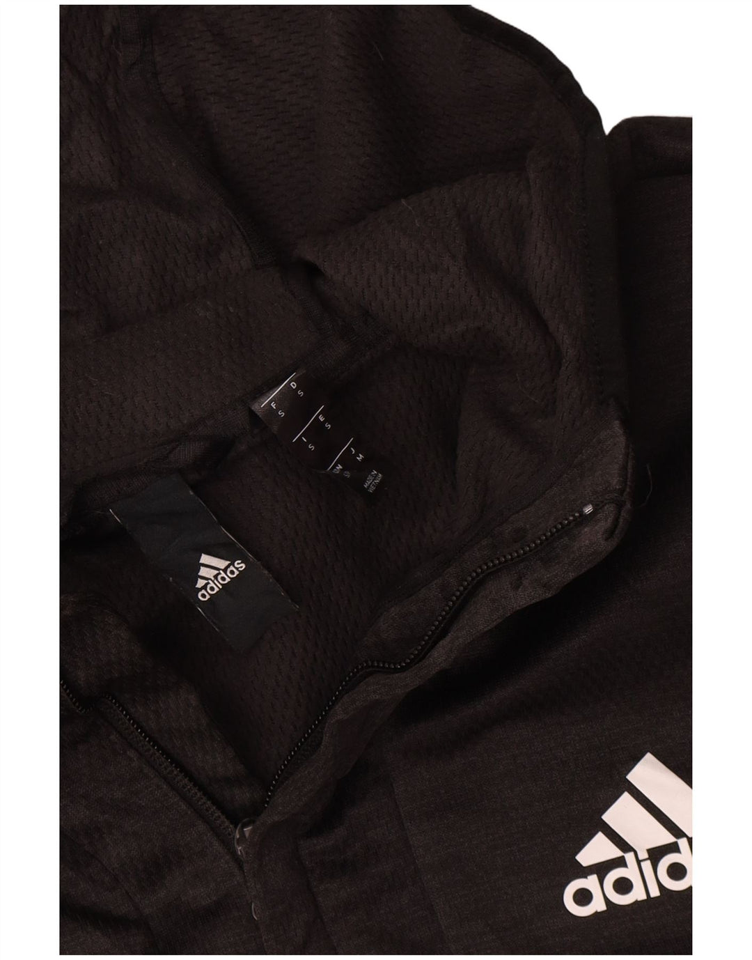 Adidas Herren-Trainingsanzug mit Kapuze, Jacke, Größe S, grau, Polyester