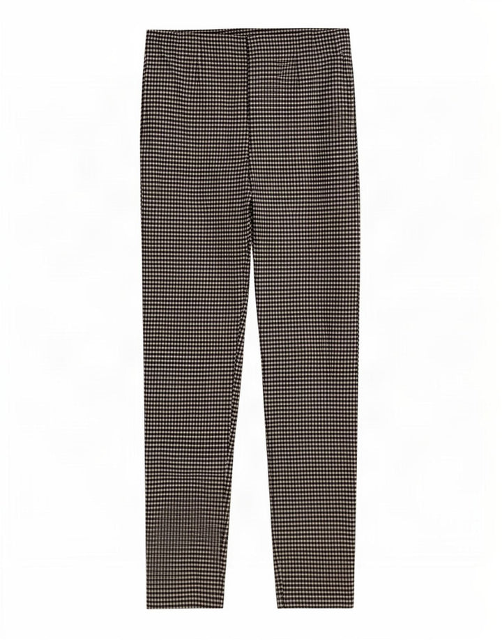 Zara Damen Leggings UK 12 Medium Black Gingham