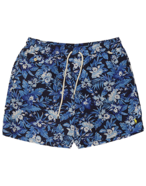 Polo Ralph Lauren Herren-Badeshorts in Mittelblau mit Blumenmuster