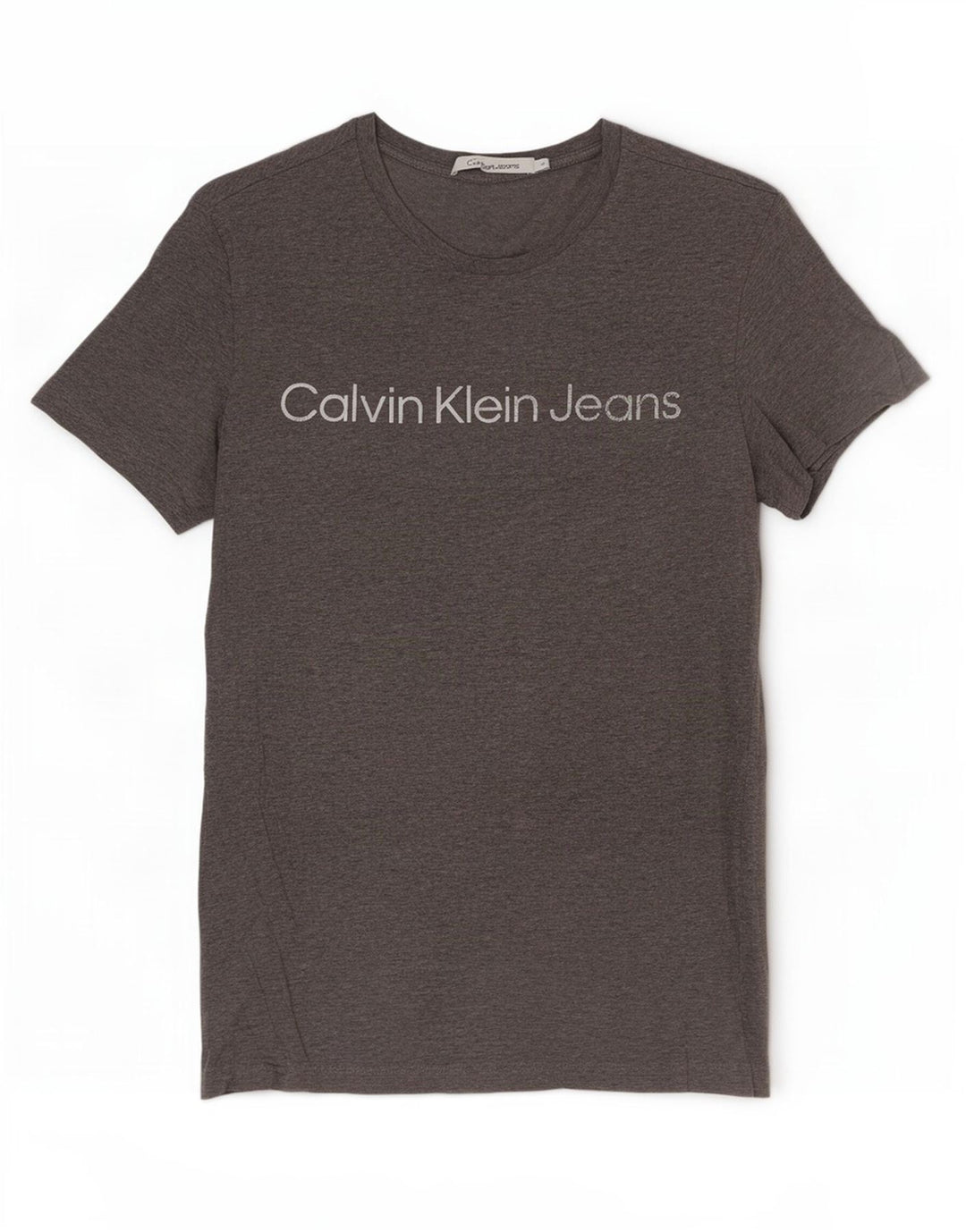 Calvin Klein Jeans Herren Grafik-T-Shirt-Oberteil Mittelgrau