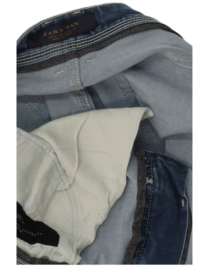 Zara Herren Slim Jeans EU 42 Large W32 L26 Blau