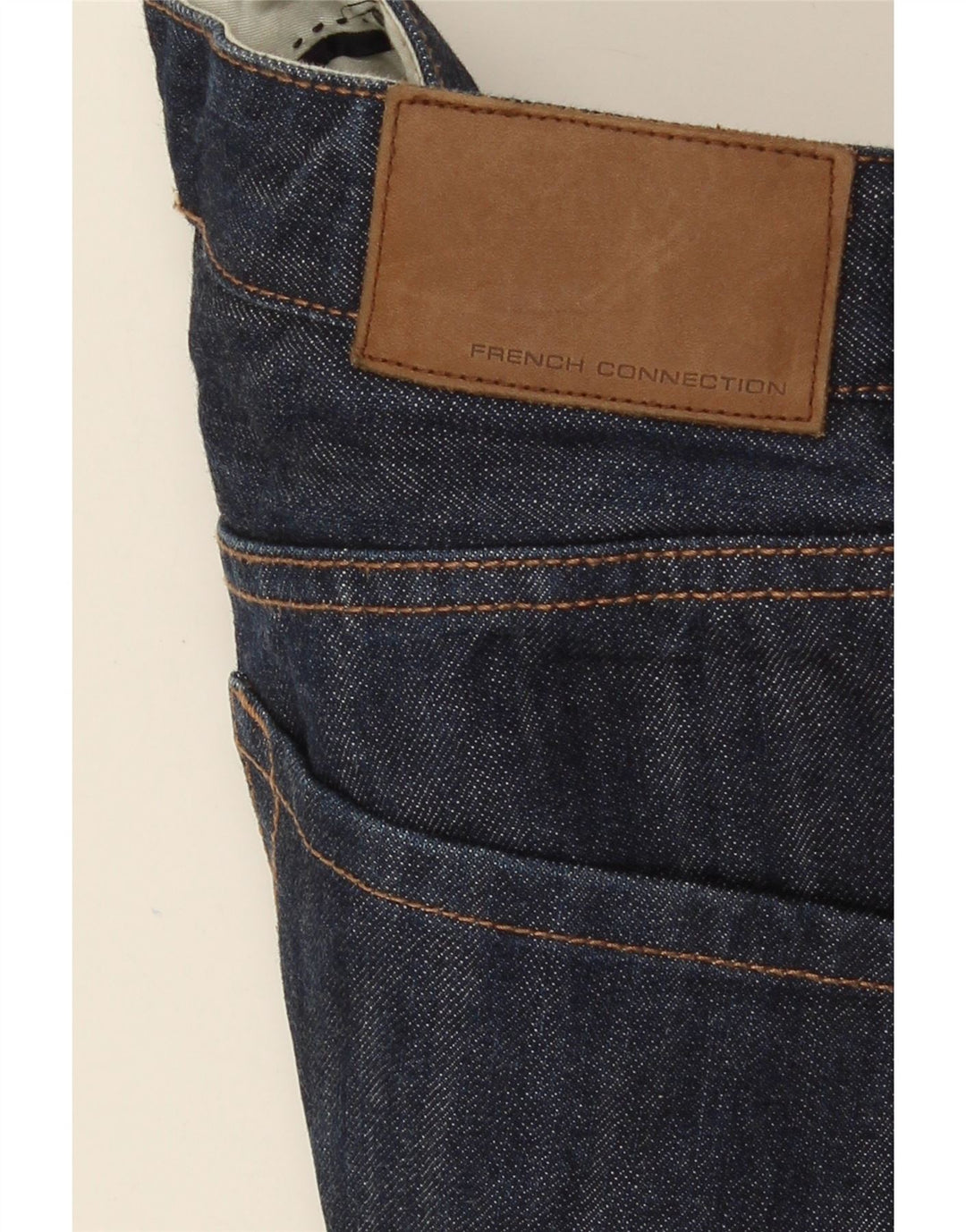 French Connection Damen Straight Jeans W32 L27 Marineblaue Baumwolle