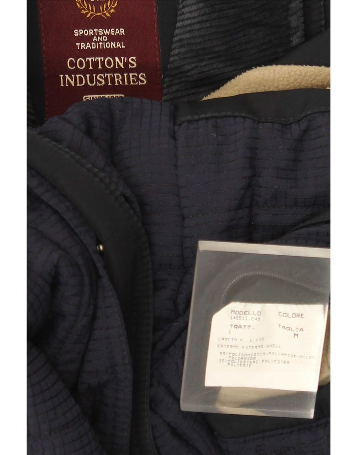 Cotton's Industries Herren-Windbreaker-Mantel UK 14 Medium Navy Blue Polyamid