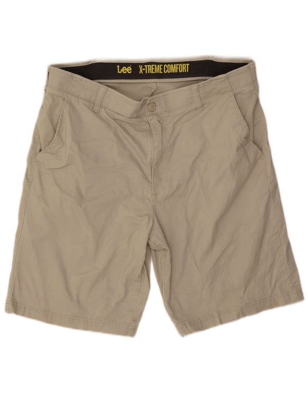 Lee Herren X-treme Comfort Chino Shorts W38 XL Beige Baumwolle