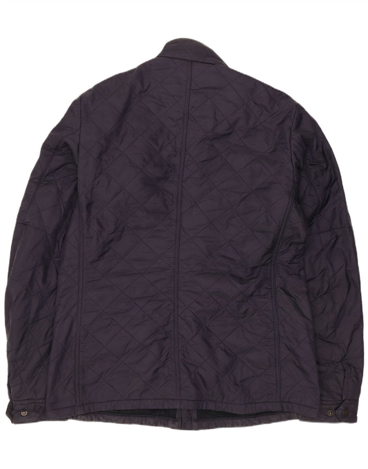 Barbour Herren Steppjacke UK 40 Large Marineblau Polyamid