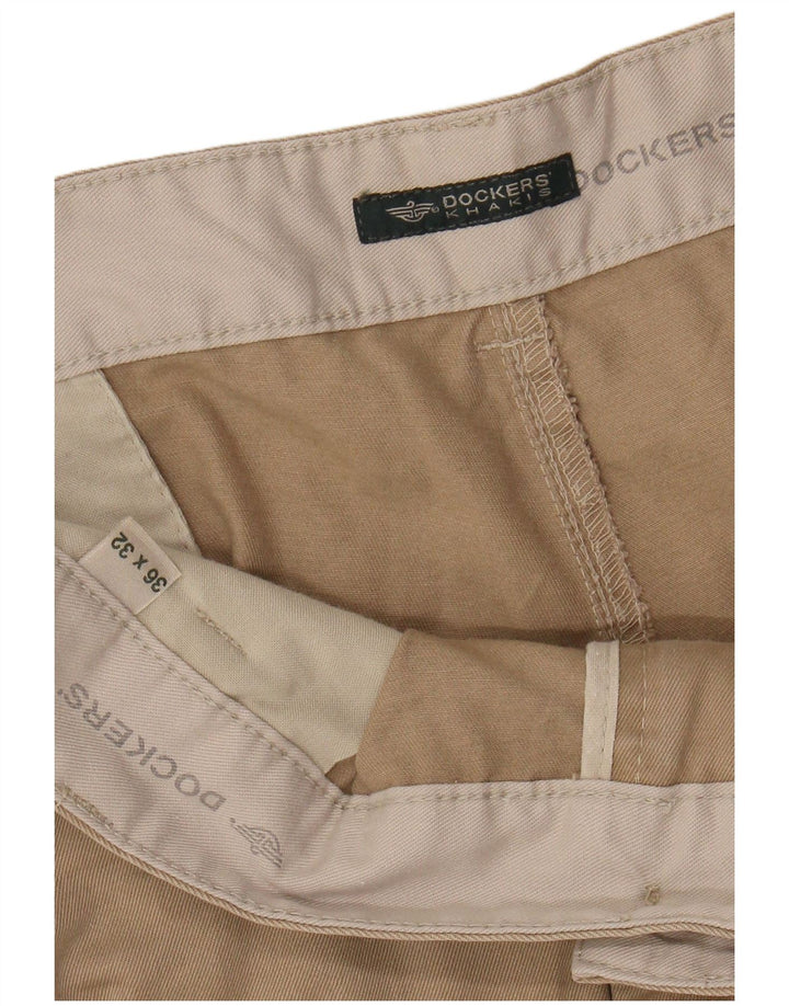 DOCKERS Herren Khakis Straight Chino Hose W36 L32 Beige
