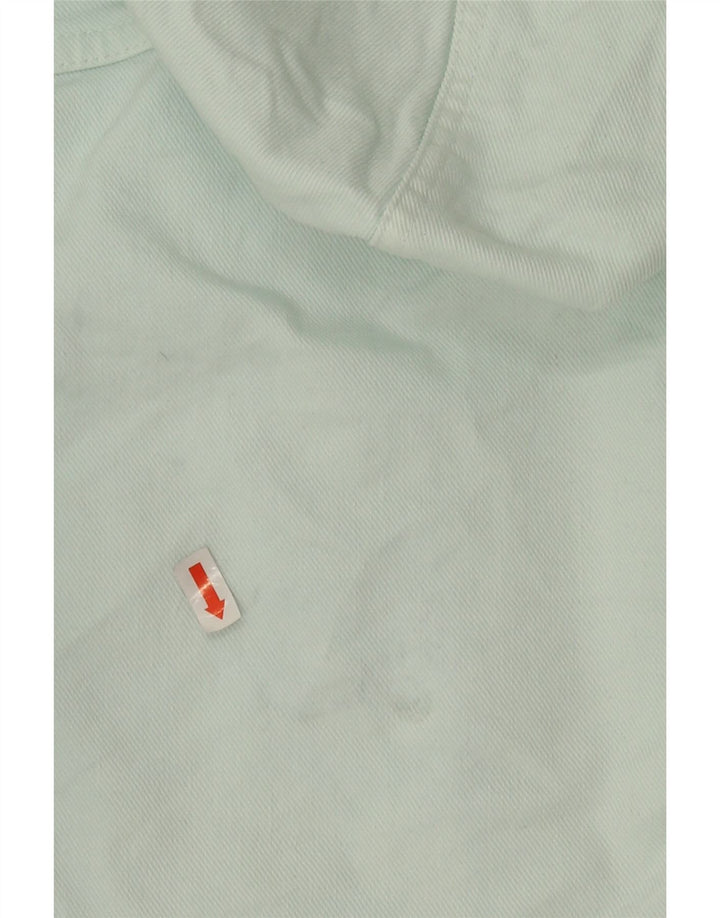 LACOSTE Womens Hooded Denim Jacket UK 12 Medium Blue Cotton Vintage Lacoste and Second-Hand Lacoste from Messina Hembry 