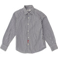 MOSCHINO Boys Shirt 7-8 Years Navy Blue Striped Cotton Vintage Moschino and Second-Hand Moschino from Messina Hembry 