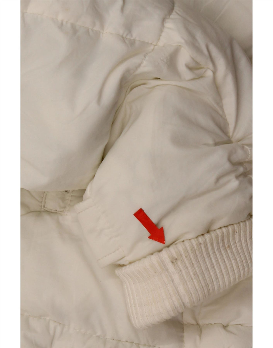 Zara Damen-Jacke mit Kapuze, wattiert, Gr. 10, Größe S, Weiß, Polyamid