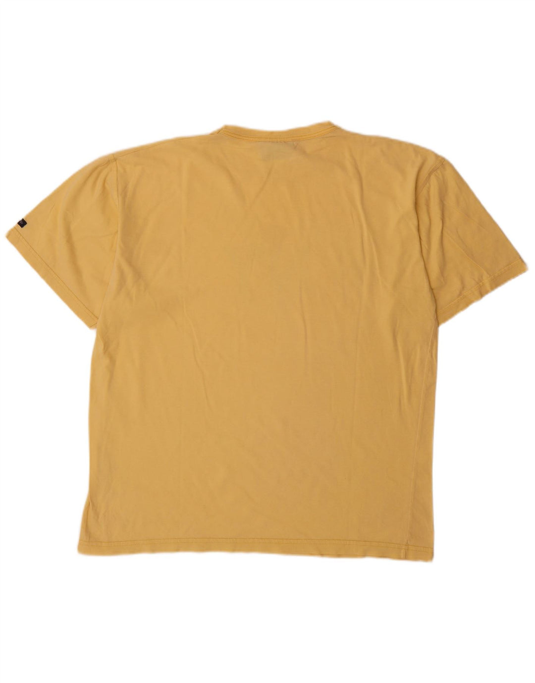 Navigare Herren-T-Shirt mit Grafik, mittelgelbe Baumwolle
