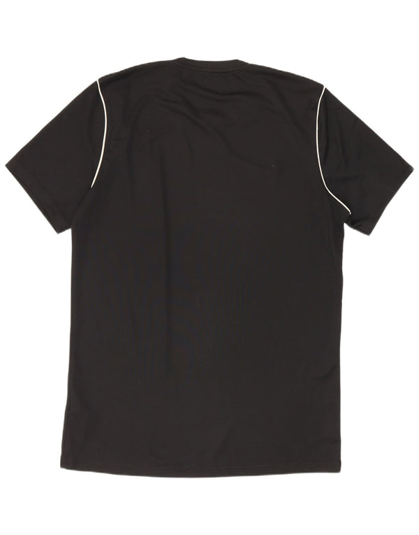 Nike Herren Dri Fit T-Shirt Top Medium Schwarz Polyester
