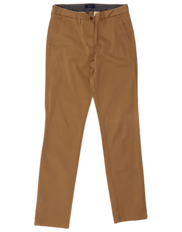 Gant Slim Chino-Hose für Damen, UK 12, Größe M, W28, L31, Beige, Baumwolle
