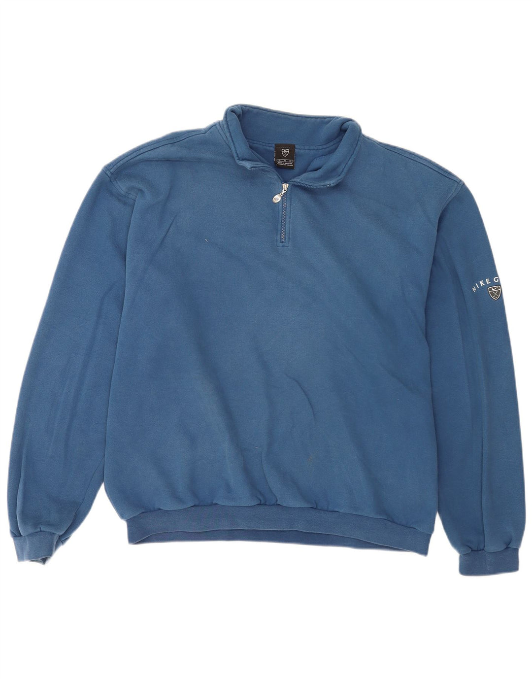 Nike Herren-Sweatshirt mit Reißverschluss, XL, blaue Baumwolle