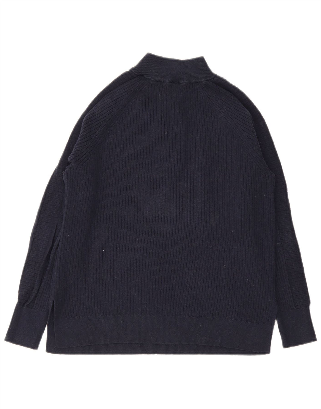 Marks & Spencer Damen-Pullover mit Reißverschluss am Hals, Gr. 14, mittleres Marineblau