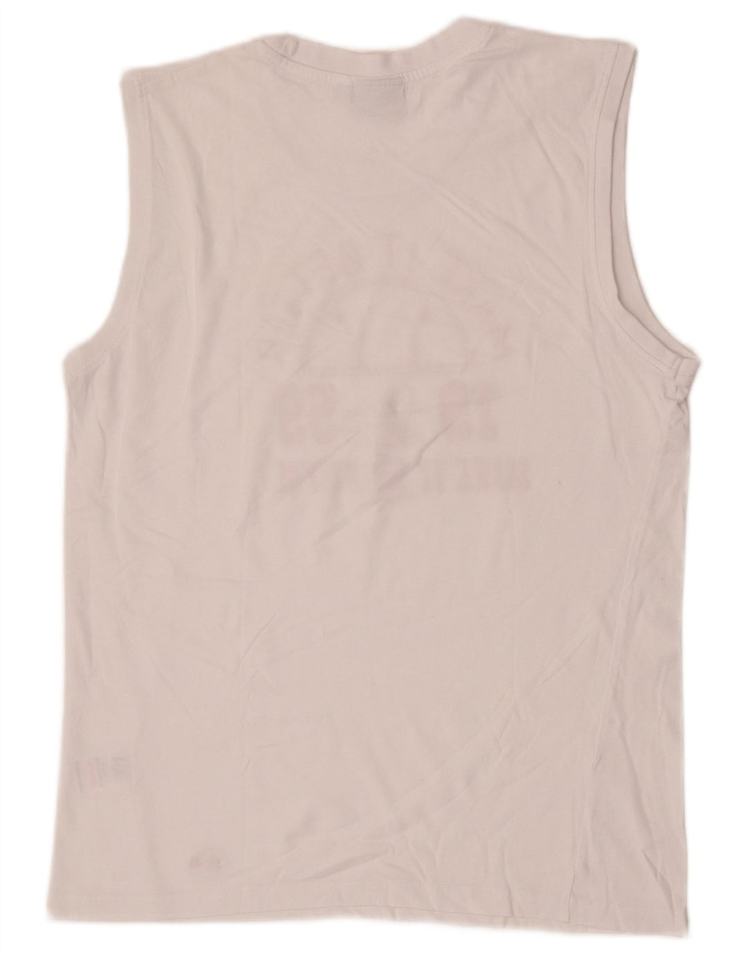 ELLESSE Herren Grafik-Weste-Top XL aus weißer Baumwolle