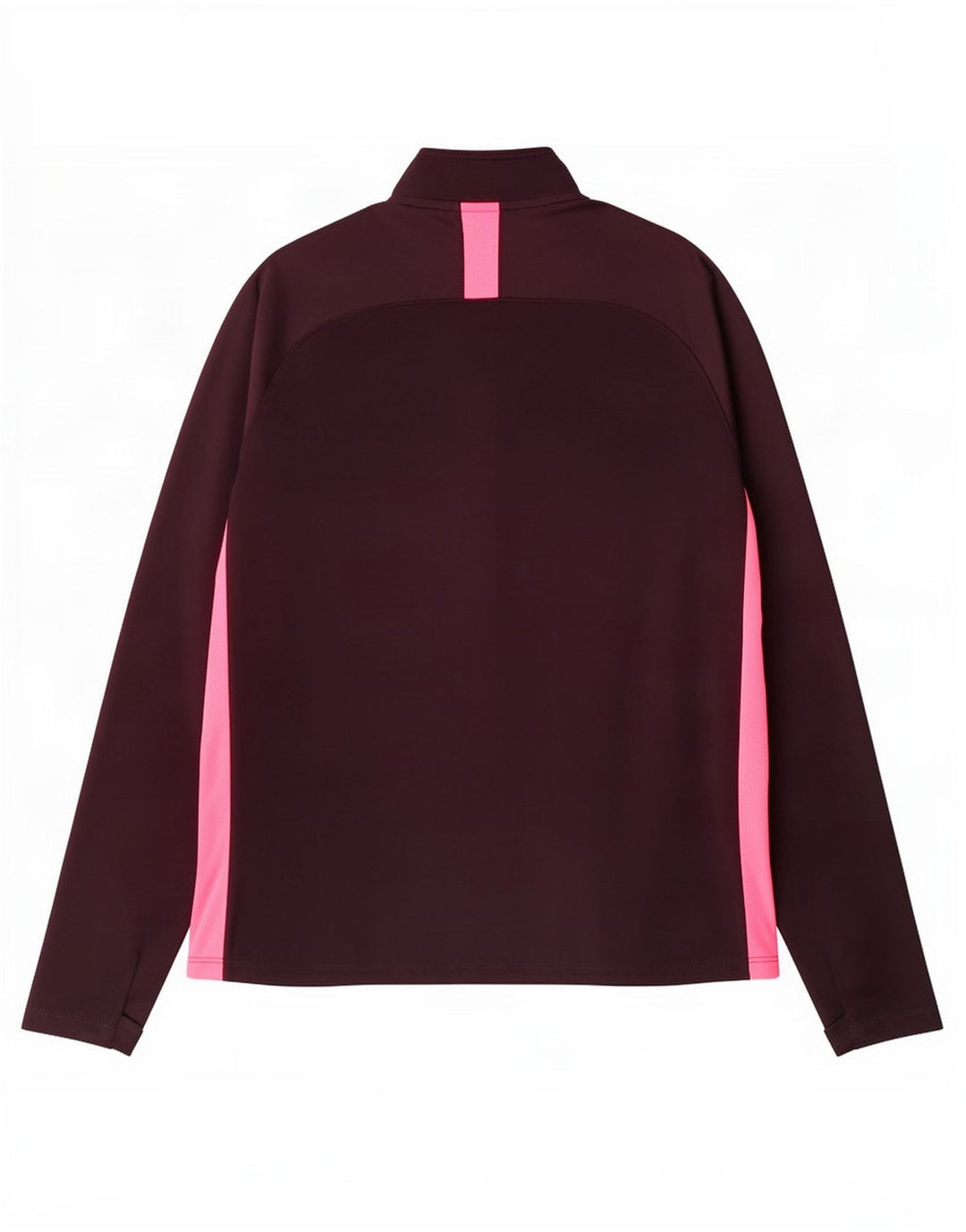 Nike Herren-Pullover-Trainingsanzugoberteil mit Reißverschluss und Halsausschnitt, UK 14, mittleres kastanienbraunes Polyester