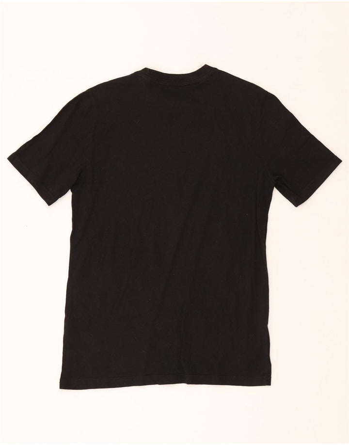 ADIDAS Boys T-Shirt Top 13-14 Years Black Cotton Vintage Adidas and Second-Hand Adidas from Messina Hembry 