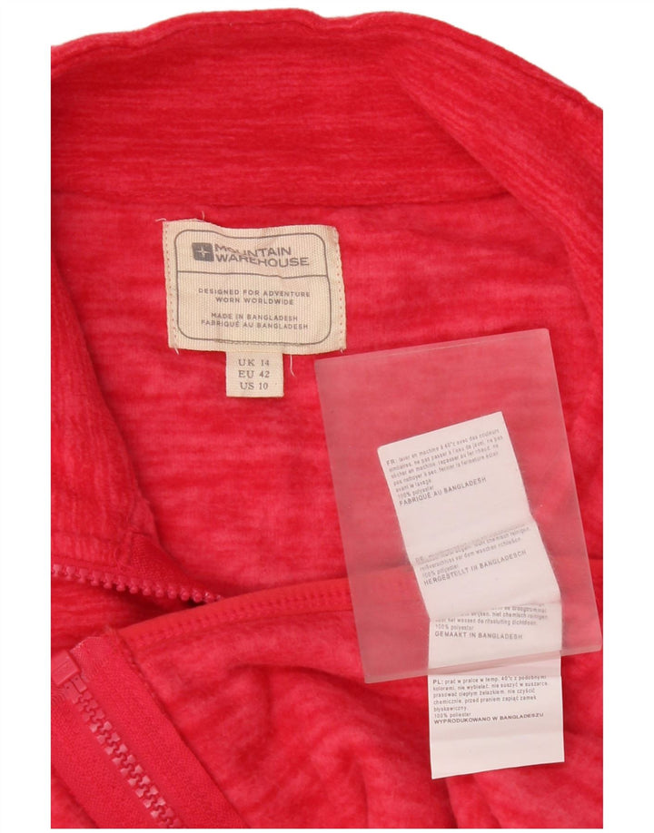 Mountain Warehouse Fleecejacke für Damen, UK 14, Größe L, Rosa, Polyester