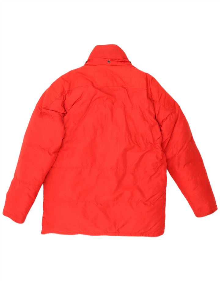 SALEWA Wattierte Herrenjacke UK 38 Mittelrotes Polyester