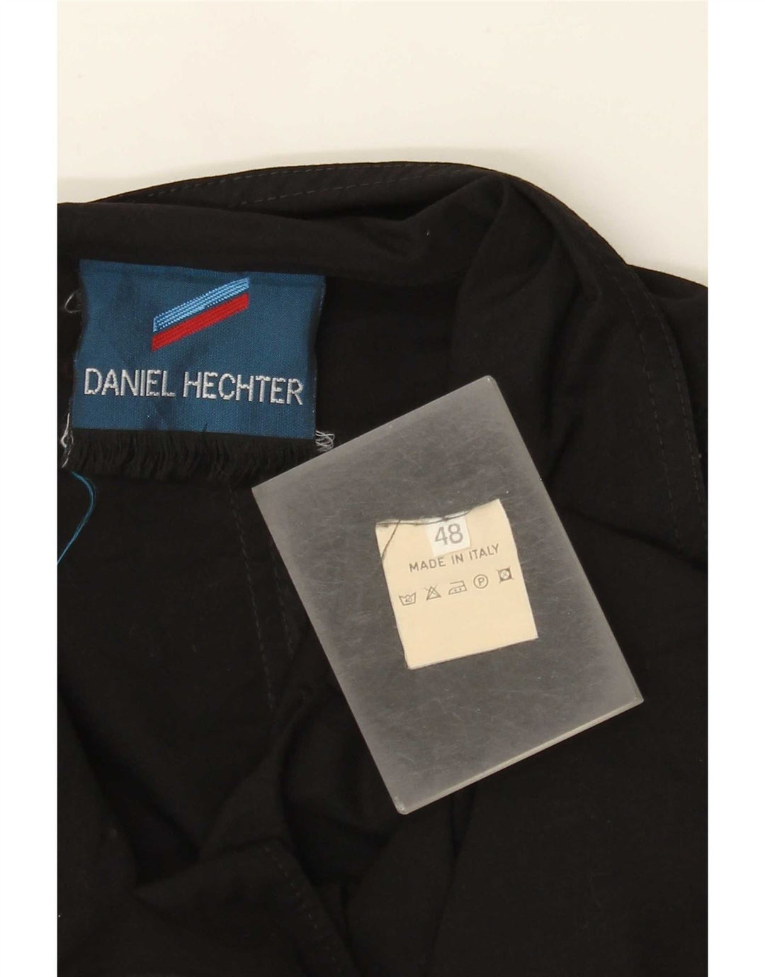 Daniel Hechter Damen 1-Knopf-Blazerjacke IT 48 XL Schwarze Baumwolle