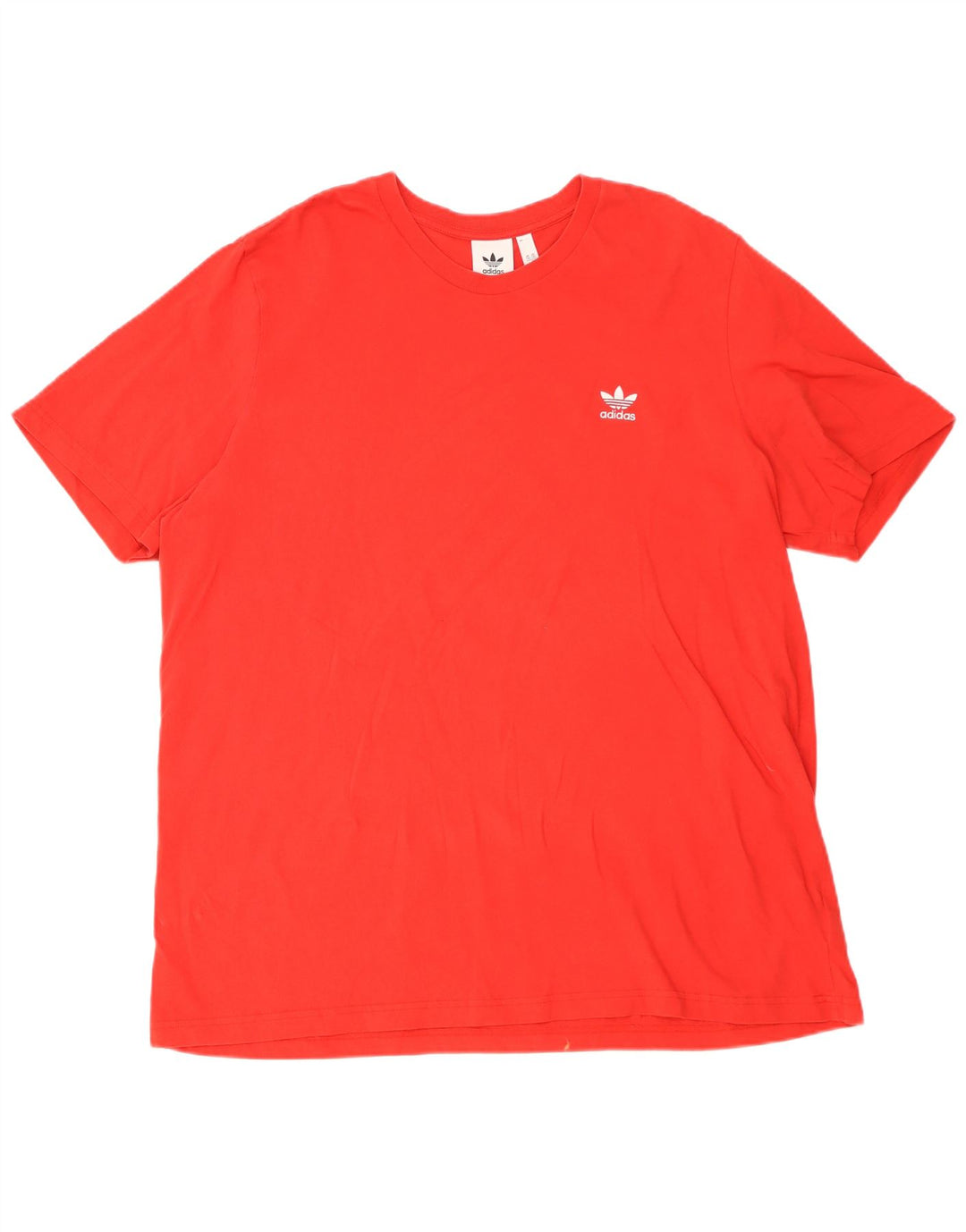 Adidas Herren T-Shirt Top 2XL Rot Baumwolle