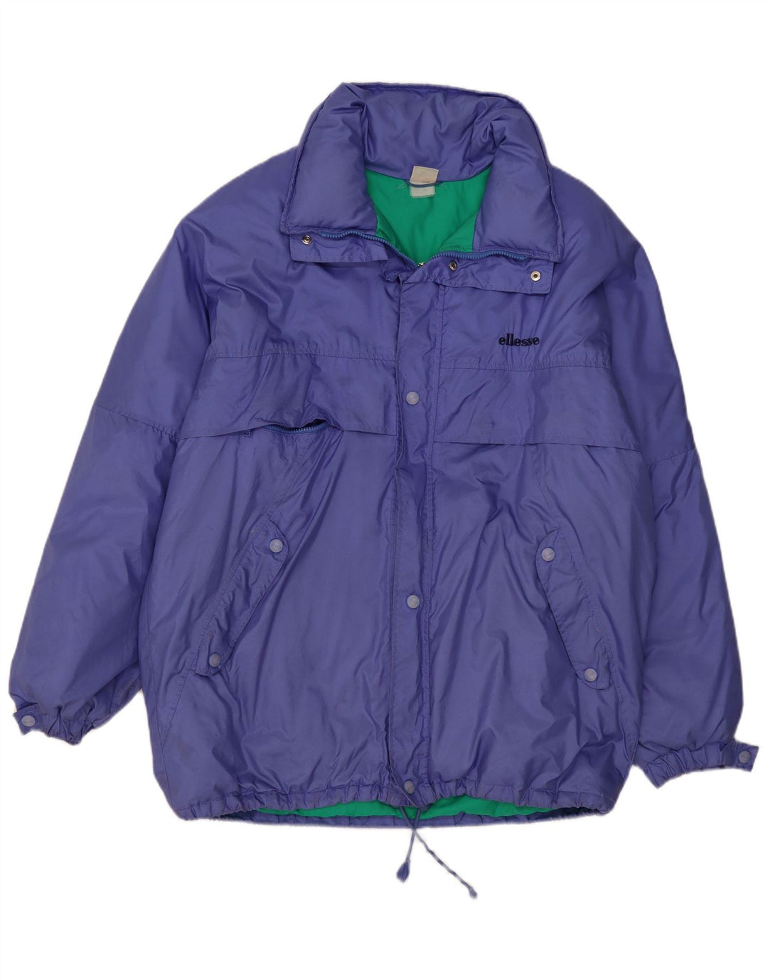 Ellesse Herren Wattierte Jacke UK 44 2XL Lila Nylon