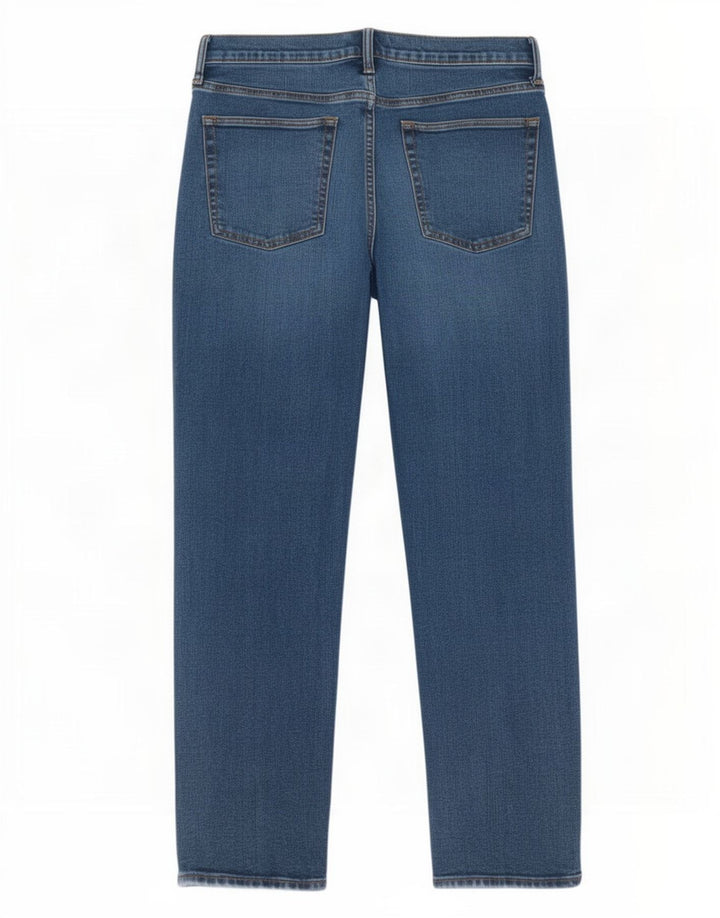 Gap Herren Straight Jeans W32 L30 Blaue Baumwolle