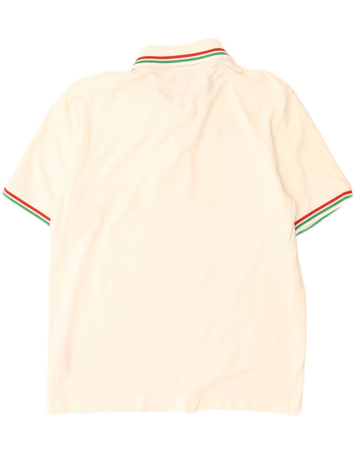KAPPA Herren-Poloshirt aus mittelweißer Baumwolle