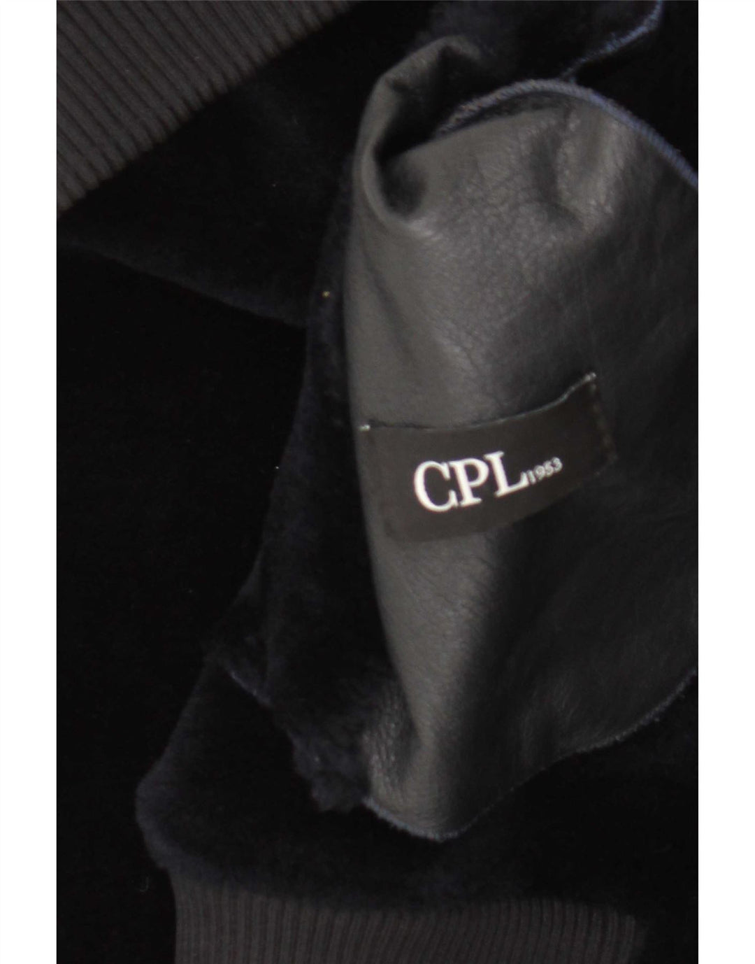 CPL1953 Damen Bomber-Lammfelljacke UK 20 2XL Marineblaues Lammfell
