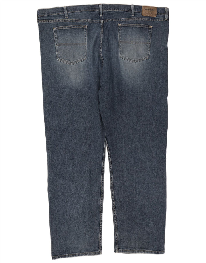 Wrangler Herren Straight Jeans W52 L32 Blaue Baumwolle