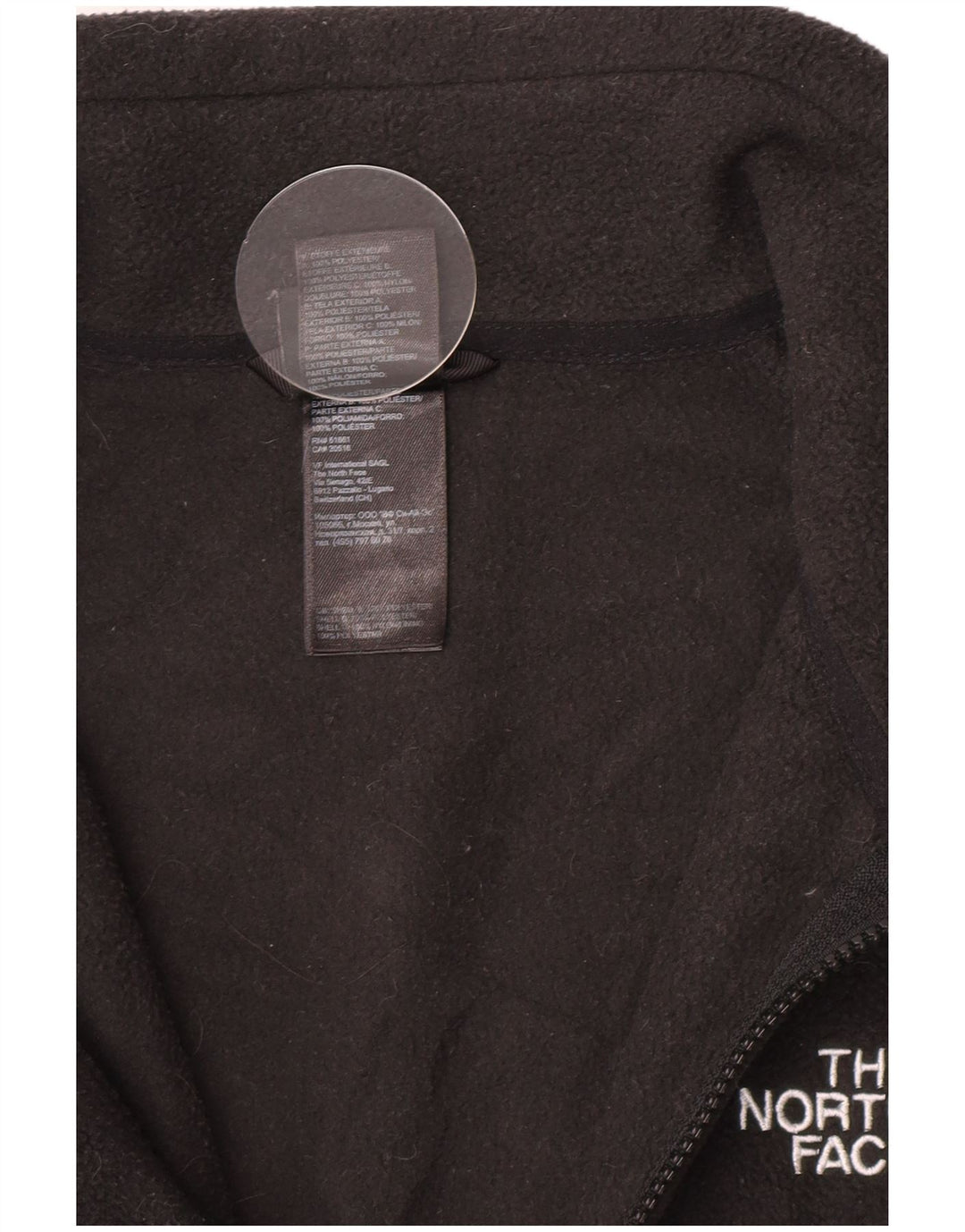 The North Face Herren Liner Fleecejacke UK 38 Medium Schwarz Polyester