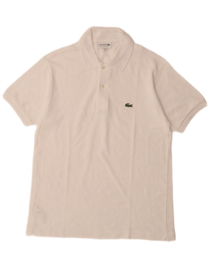 LACOSTE Herren-Poloshirt mit klassischer Passform, Größe 4, mittelweiße Baumwolle