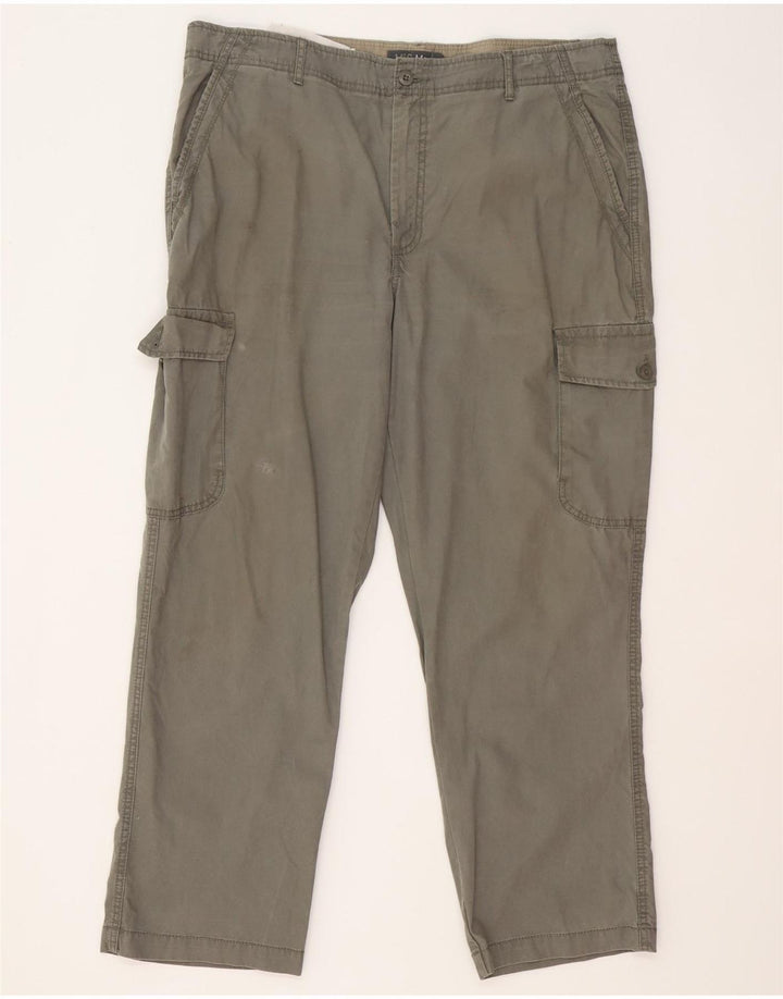 Gerade Herren-Cargohose von Marks & Spencer, W38, L29, Khaki, Baumwolle