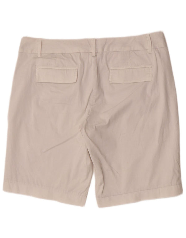 Banana Republic Damen Chinoshorts US 12 Large W32 Weiße Baumwolle