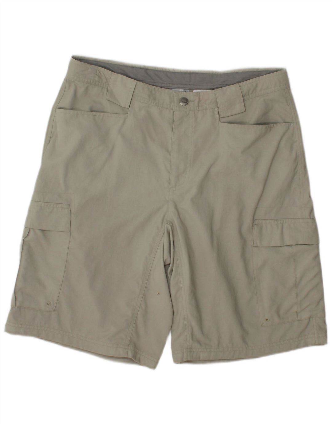 Columbia Herren-Cargoshorts W34, großes graues Nylon