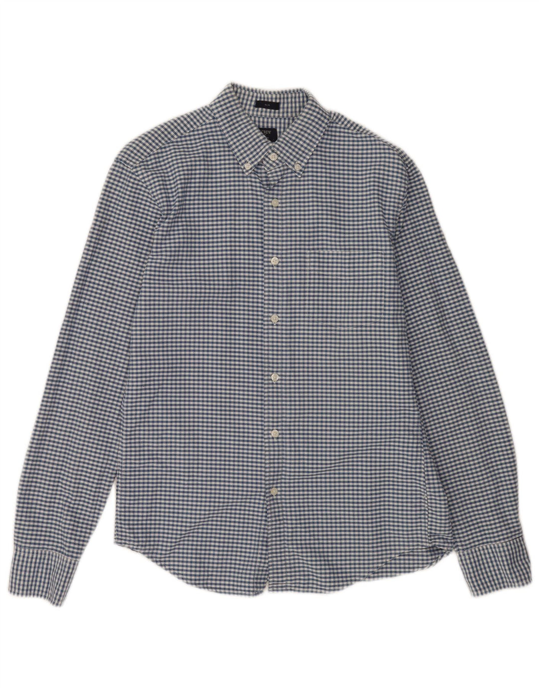 J. CREW Slim-Fit-Hemd für Herren aus mittelblauer Gingham-Baumwolle
