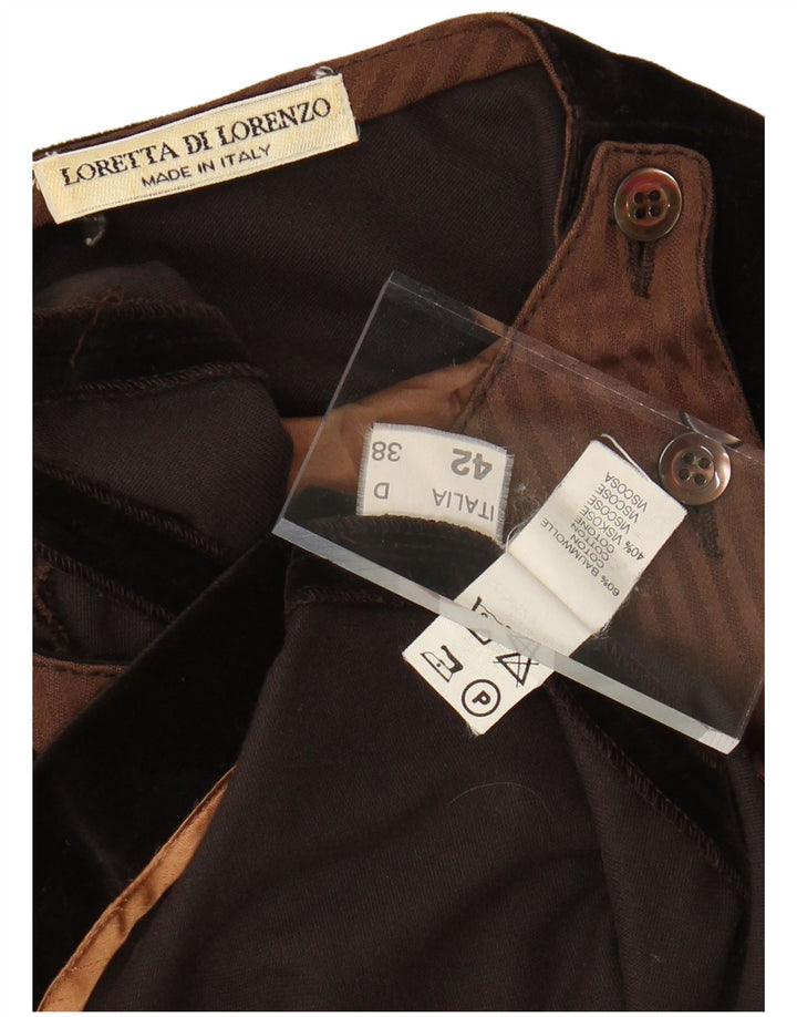 LORETTA DI LORENZO Damen Etuikleid mit 3/4-Ärmeln IT 42 Mittelschwarz