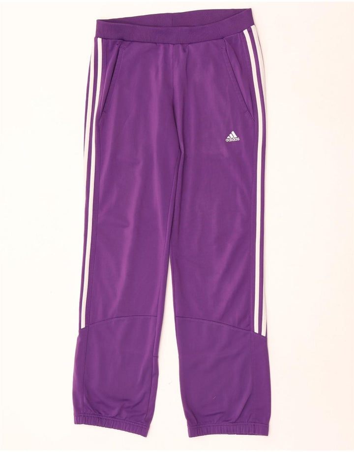 Adidas Damen Trainingshose UK 8/10 Small Lila Polyester