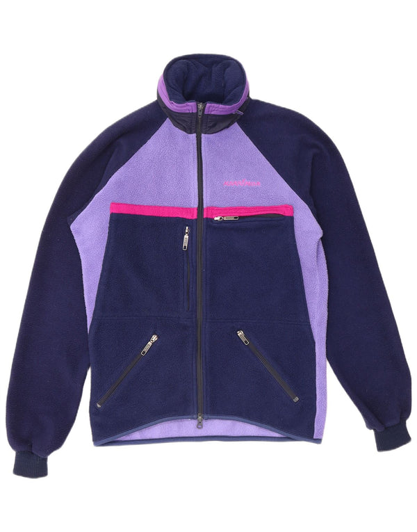 KARRIMOR Damen-Fleecejacke mit Kapuze, UK 14, Mittel, Marineblau, Farbblock