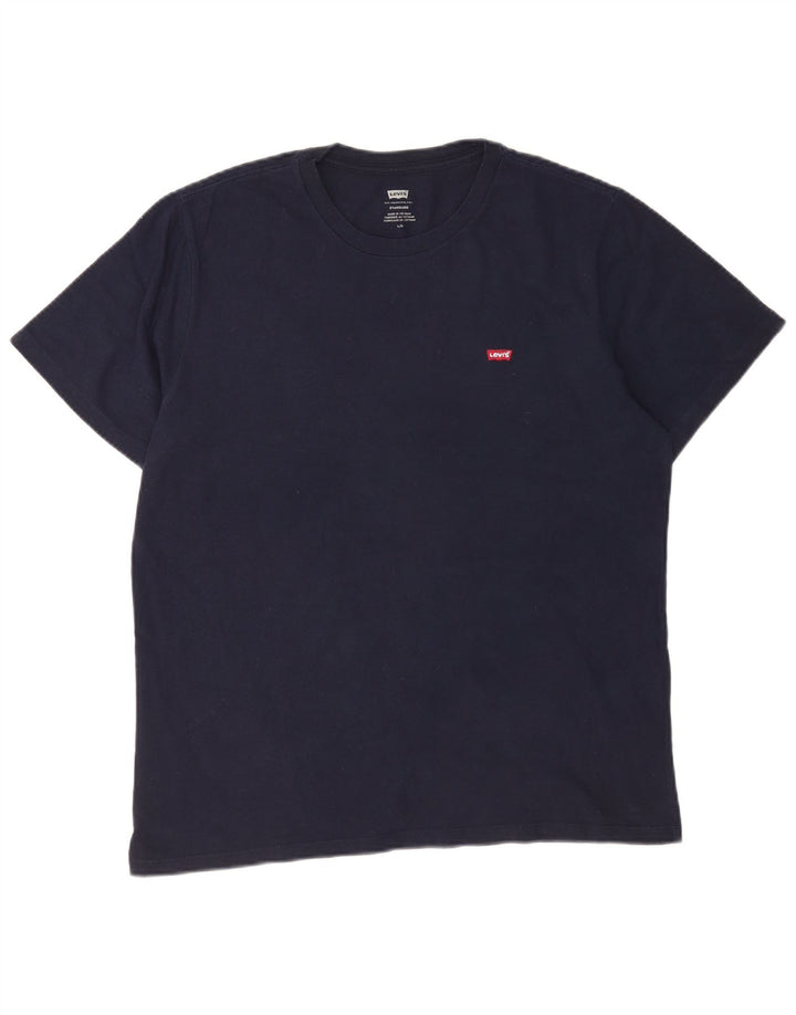 LEVI'S Herren Standard T-Shirt Top Large Marineblau