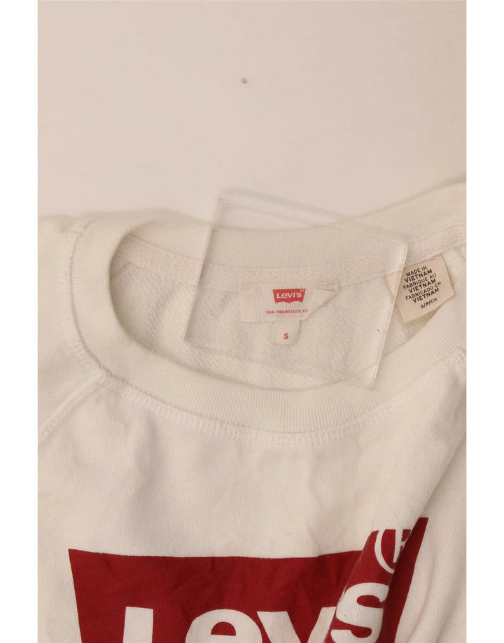Levi's Damen-Sweatshirt mit Grafik-Übergröße, Gr. 10, Größe S, Weiß