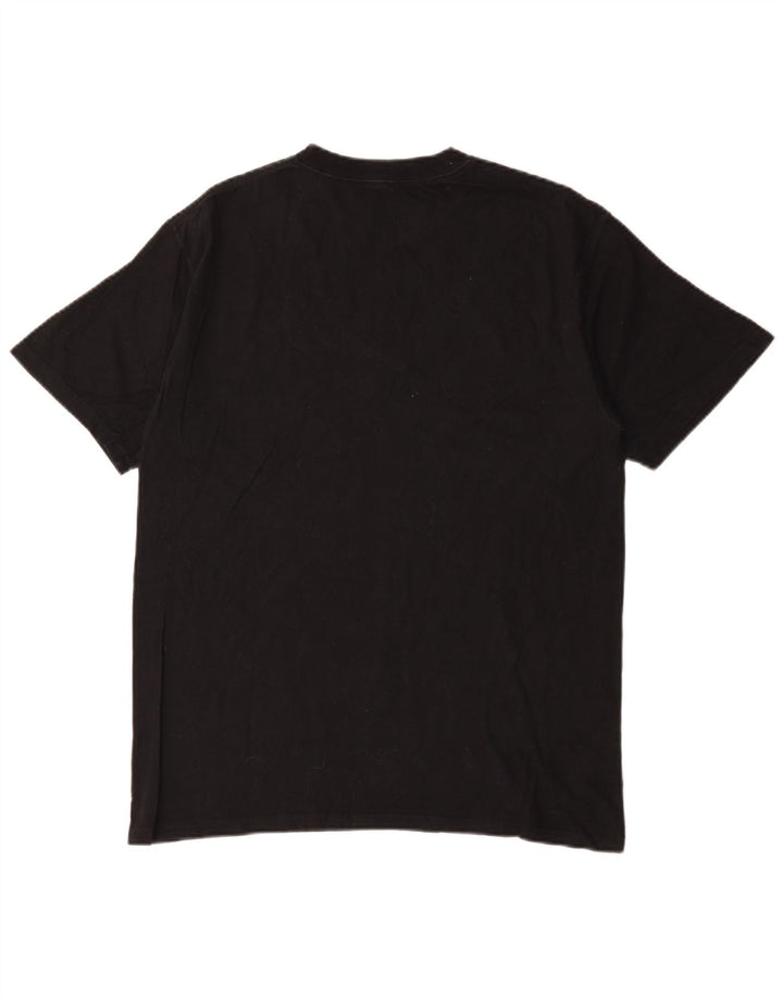 Champion Herren T-Shirt Top Medium Schwarz Baumwolle