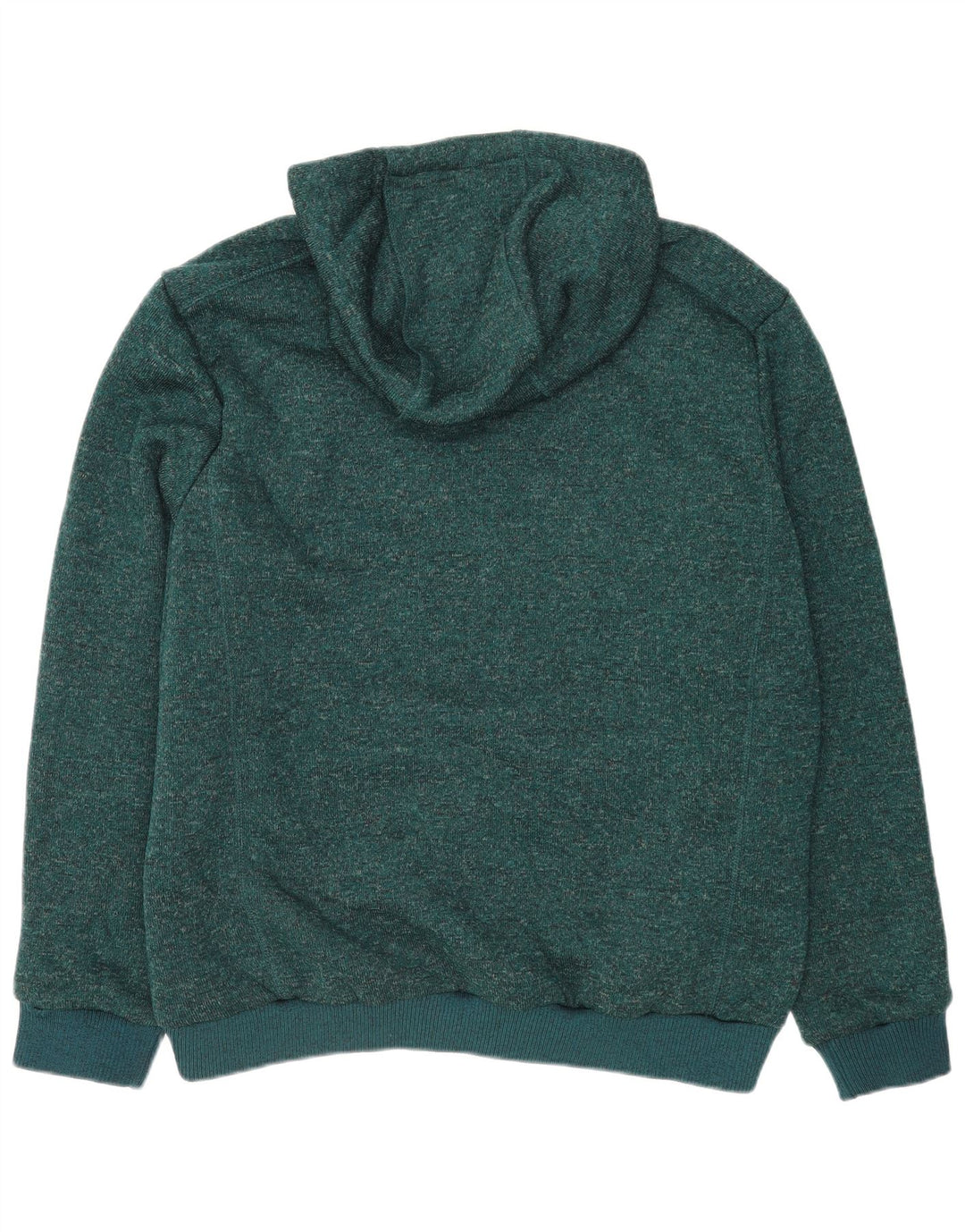 Mountain Warehouse Herren-Kapuzenpullover mit Reißverschluss, XL, grün geflecktes Polyester