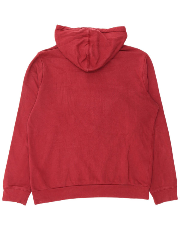 Napapijri Herren Grafik-Hoodie-Pullover XL aus roter Baumwolle