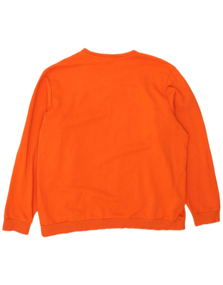 Adidas Herren Grafik Sweatshirt Pullover 2XL Orange Baumwolle