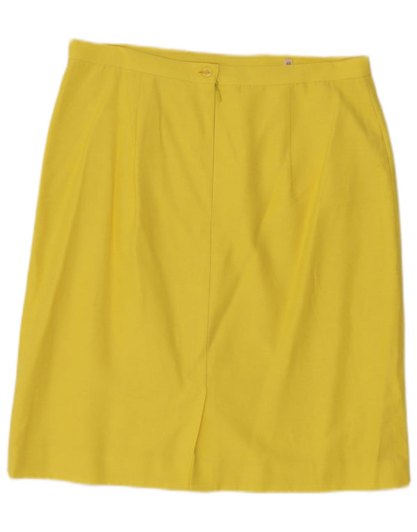 Superior Damen Midirock IT 46 Large W30 Gelbe Viskose