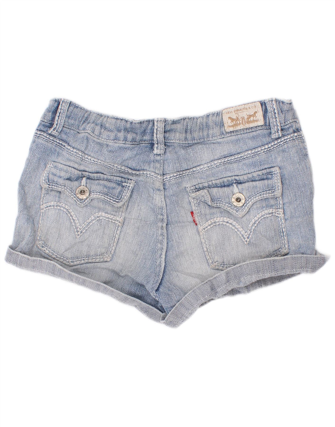 Levi's Mädchen-Jeansshorts, 13–14 Jahre, W22, blaues Rayon