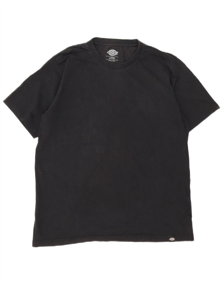 Dickies Herren T-Shirt Top Large Schwarz Baumwolle