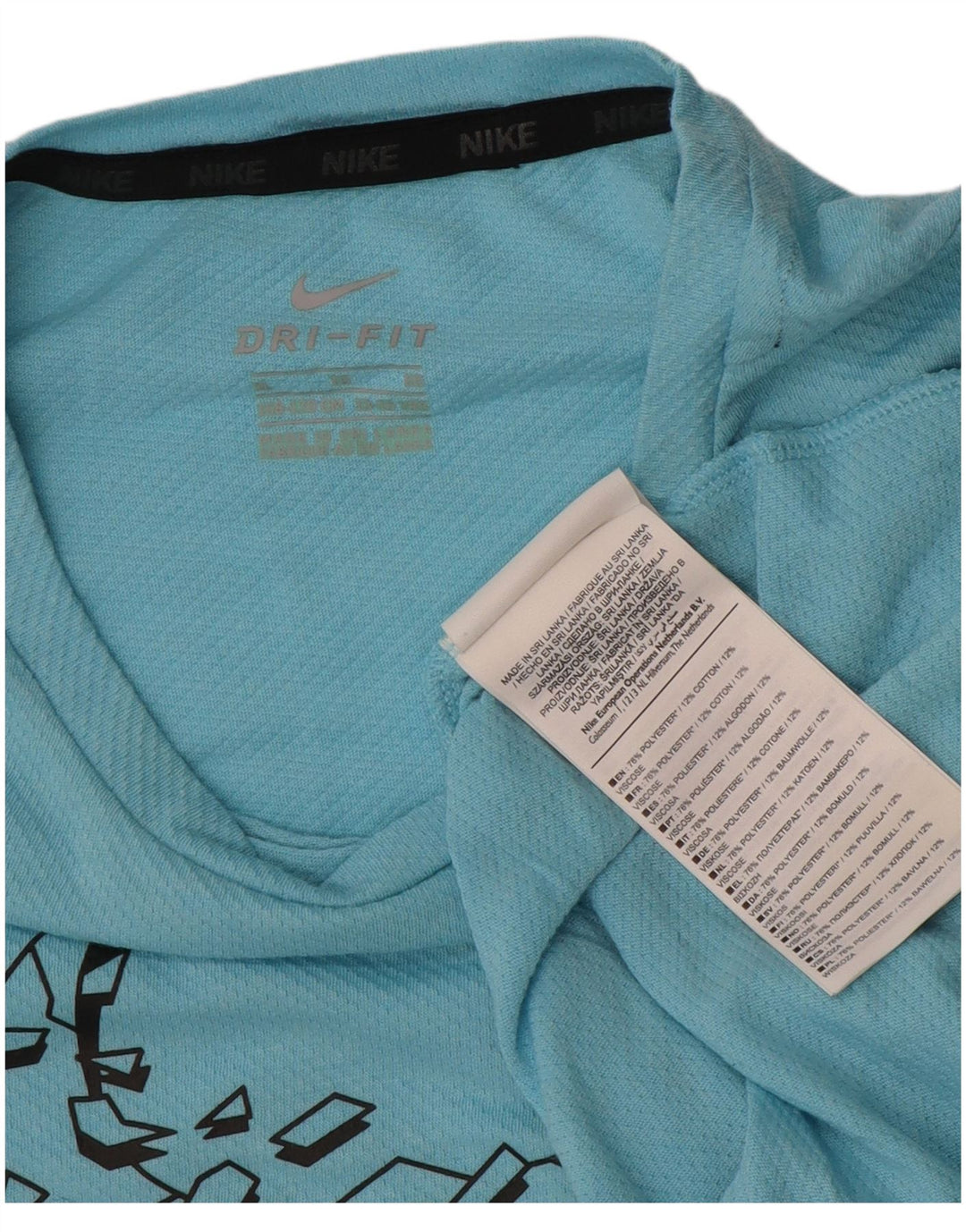 Nike Jungen Grafik T-Shirt Top 13–14 Jahre XL Blau Polyester